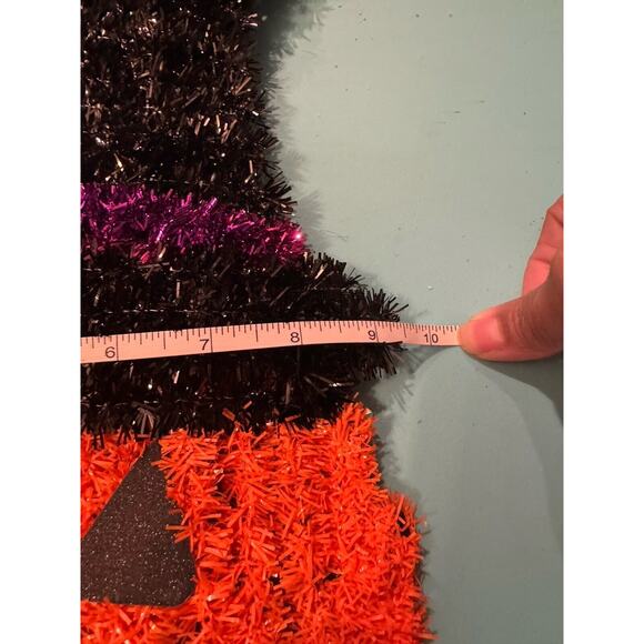 > Pumpkin Tinsel Halloween wall decor - Picture 4 of 4